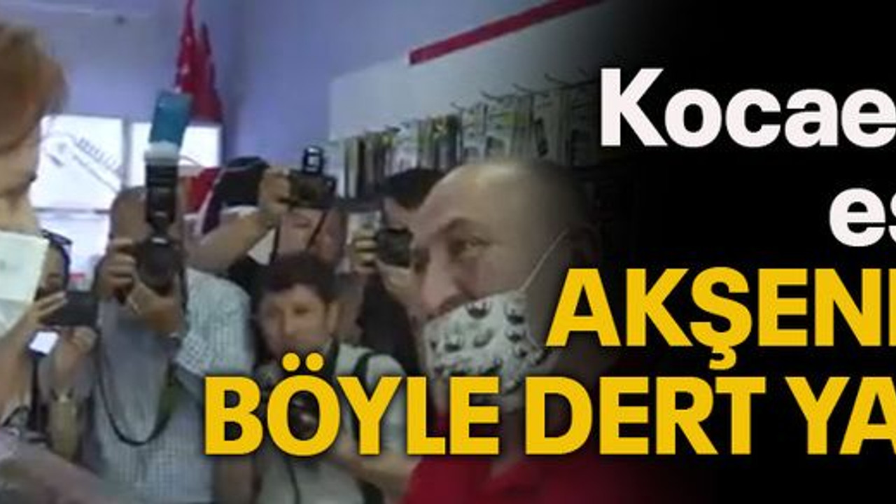 Kocaeli'de esnaf Akşener'e böyle dert yandı